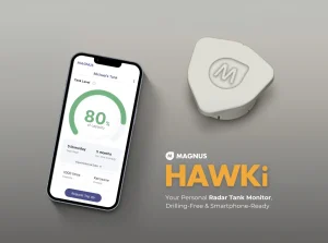 Magnus HAWKi Smart Oil Tank Level Monitor Radar Gauge for Plastic Oil Tanks